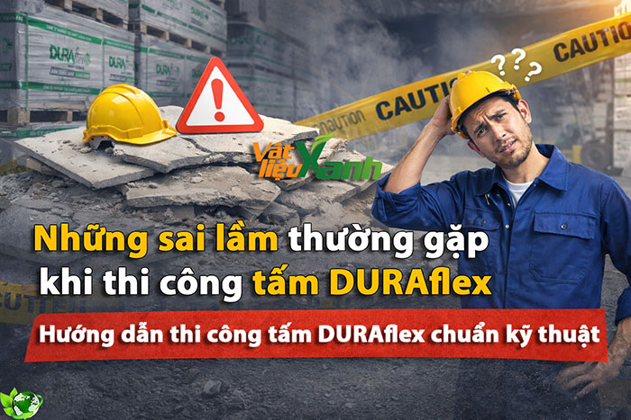 Những sai lầm khi thi công tấm DURAflex
