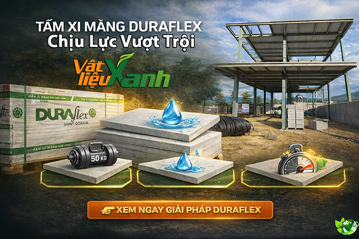 Tấm xi măng DURAflex chịu lực tốt