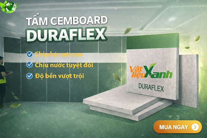 Tấm xi măng làm tường cemboard duraflex