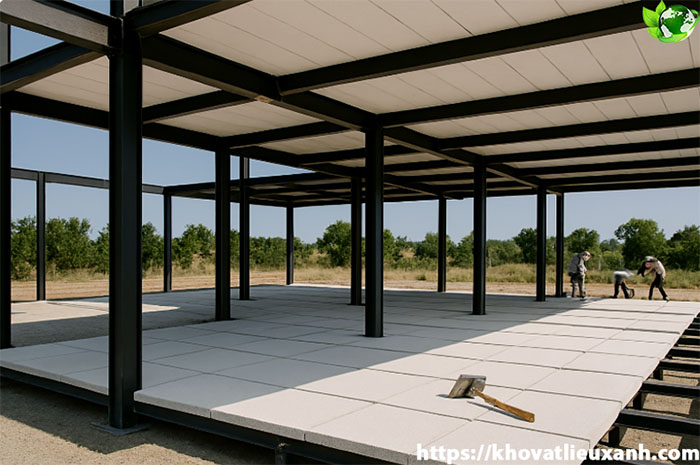 Sàn bê tông nhẹ thi công nhanh