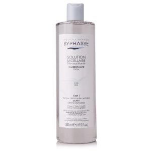 Nước Tẩy Trang Byphasse Solution Micerallaire Charbon Actif Than Hoạt Tính Cho Da Nhạy Cảm 500ml